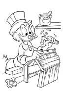 Dagobert Duck kleurplaat 7